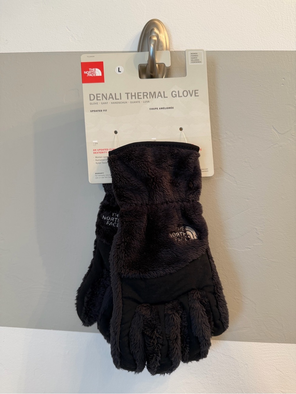The North Face Denali thermal plush fleece women’s gloves large